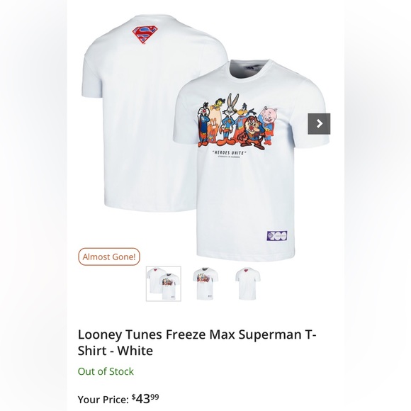 Looney Tunes 100 Years T Shirt Size Large Brand New - Picture 2 of 10